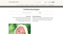 Desktop Screenshot of forfatterkatalogen.no