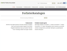 Tablet Screenshot of forfatterkatalogen.no